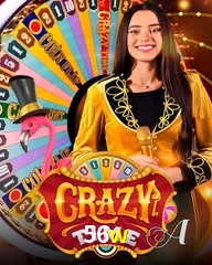 Crazy Time live game no 56w cassino com entretenimento ao vivo para jogadores do Brasil