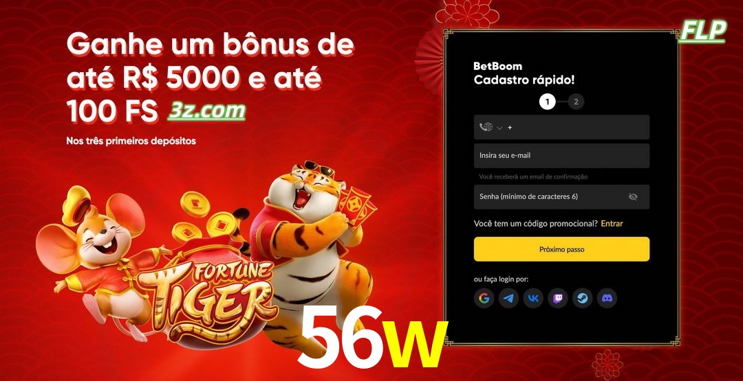 56w cassino Brasil bônus de boas-vindas até R$5000 e 100 free spins
