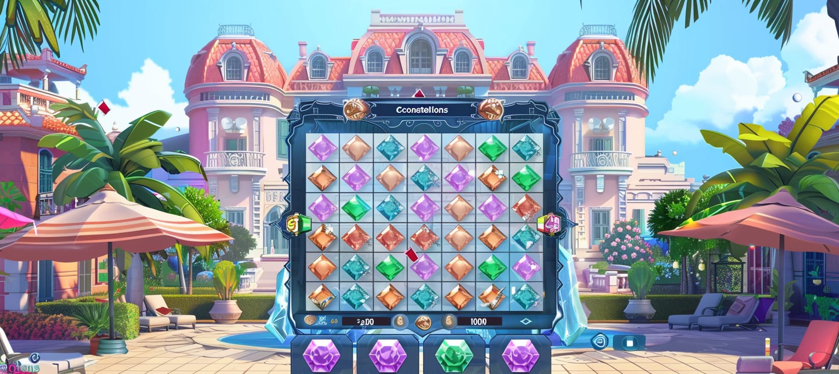 56w Constellations slot game cassino online com pedras preciosas