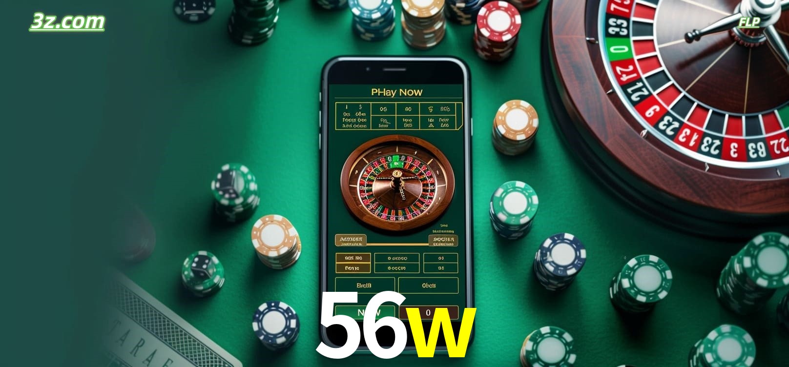 Roleta online no cassino 56w disponível em celular e computador